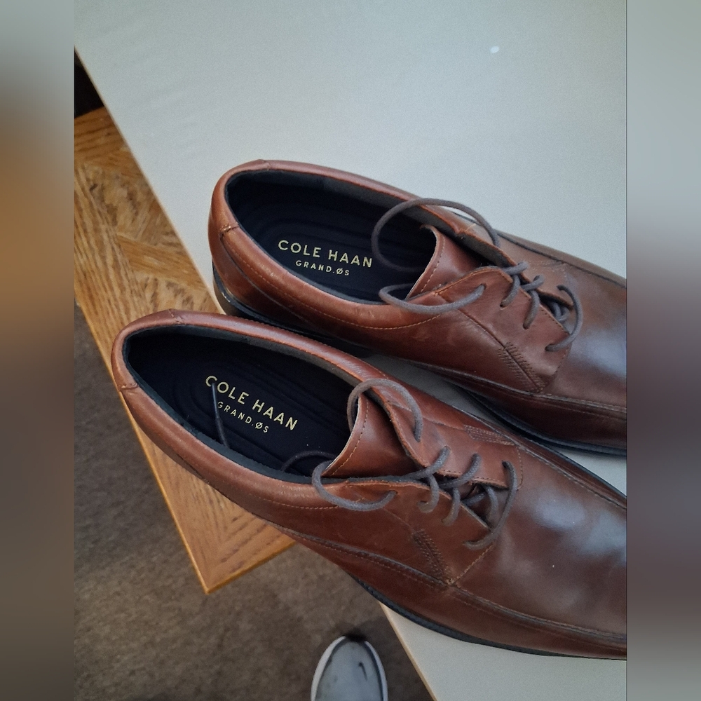 Cole Haan Brown Leather Men's Oxfords